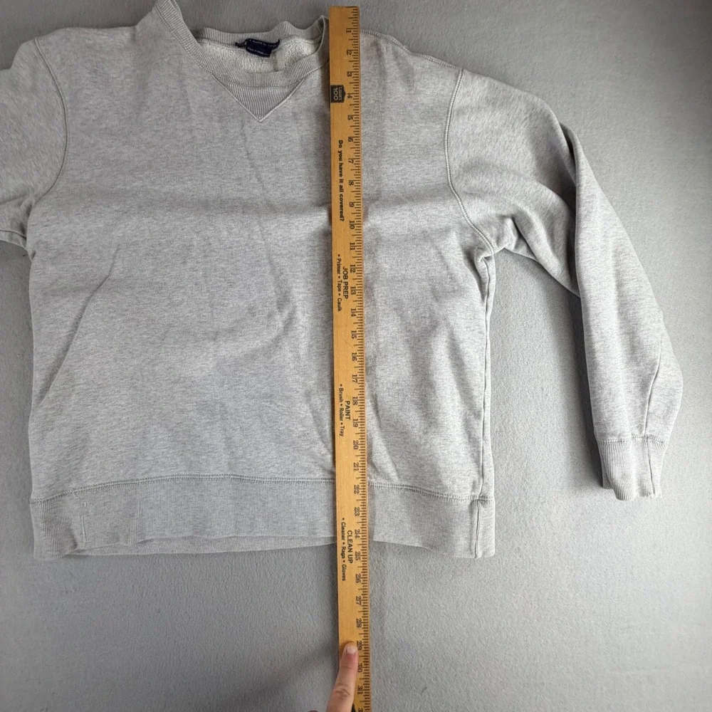 Polo Ralph Lauren Men's Gray Fleece V-Notch Crew Neck Sweatshirt Pony Pullover